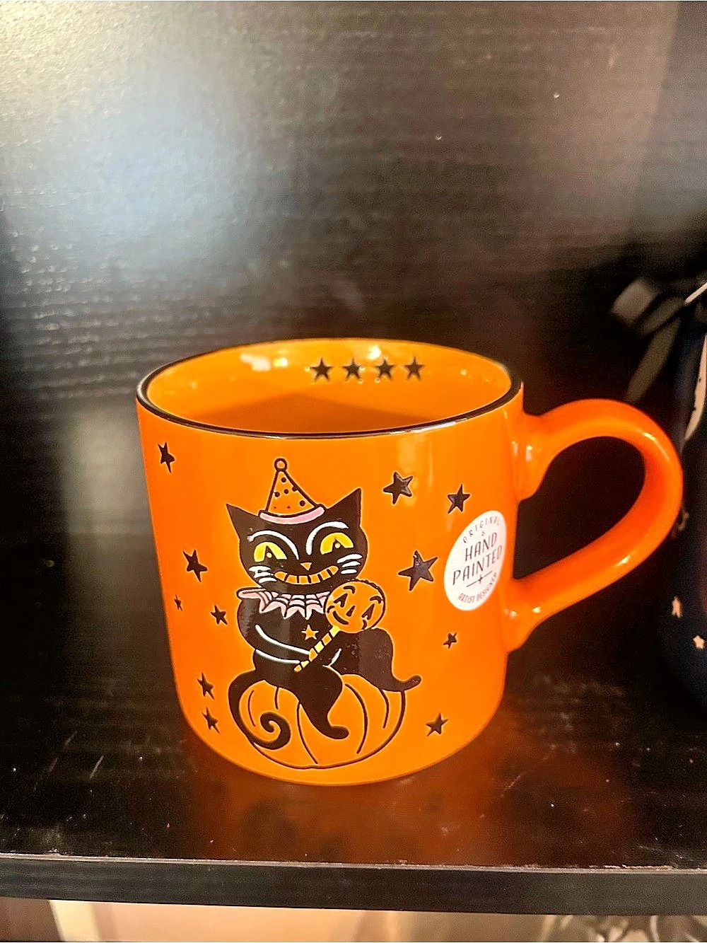 ELI x ANA Halloween Yesteryear Cat Ceramic Mug